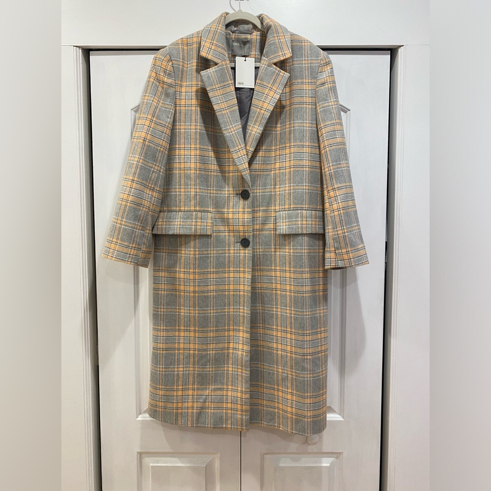 ASOS Oversized Plaid Coat